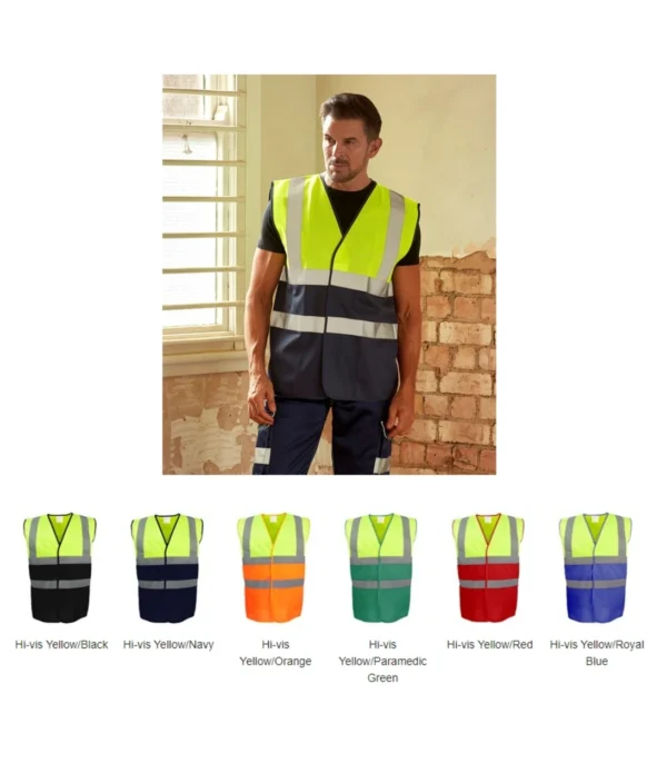 Yoko YK053 Hi Vis Two Tone Waistcoat